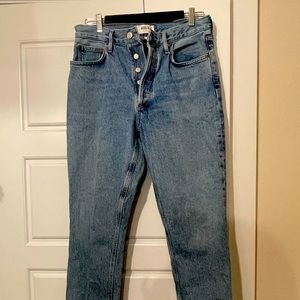 Agolde Fen High-waisted tapered jeans